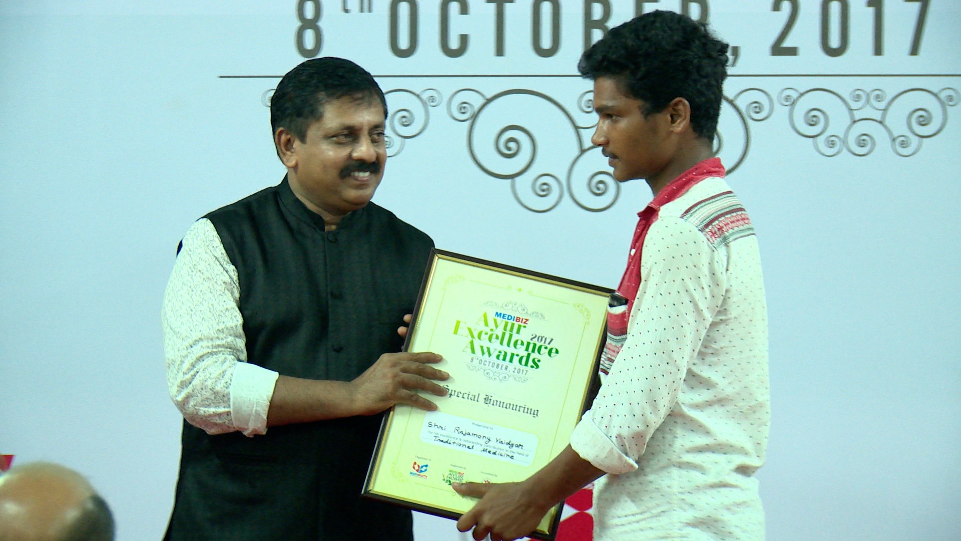 Medibiz Ayur Excellence Award - Special Honouring - Traditional Vaidyans - Rajamony Vaidyar