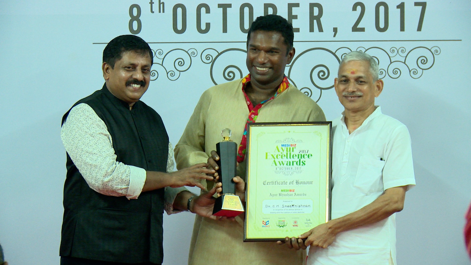 Medibiz Ayur Excellence Award - Ayur Bhushan - Dr. Srikrishnan